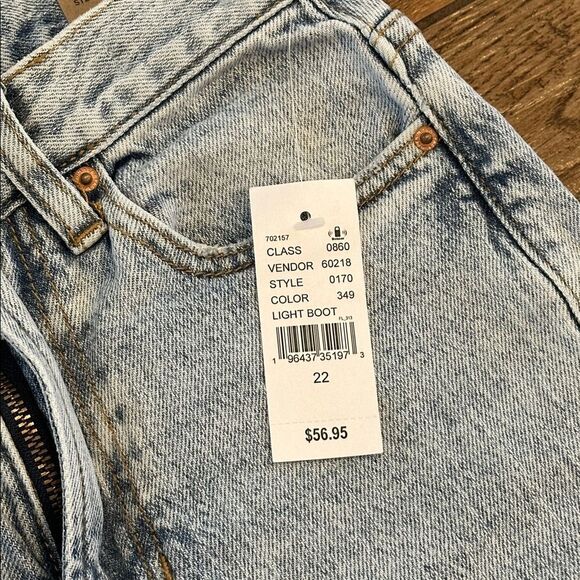 👖 PacSun Stretch High Rise Bootcut Jeans Women’s 22 Light Wash NWT - Picture 2 of 4